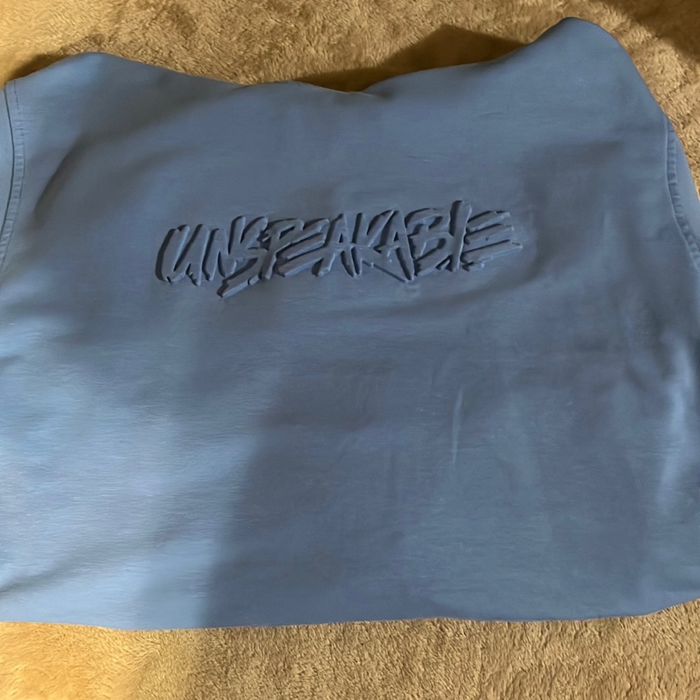 Men’s officially branded unspeakable hoodie.